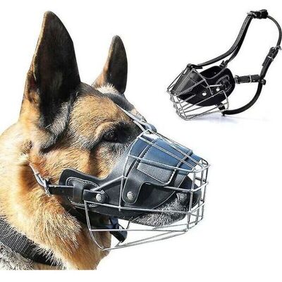 IRISFR Muselière Super Metal Muselière Muselière En Cuir Pour Grands Chiens - Publicité IRISFR Muselière Super Metal Muselière Muselière En Cuir Pour Grands Chiens - Publicité