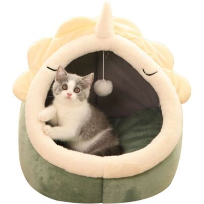 BRINSEA Tapis De Nid Semi-fermé Pour Chat Amovible Et Lavable, Panier Pour Chien Chat, Lit Pour Chats Des Cavernes De Tente De Maison De Chat, Vert S - Vert S - Publicité BRINSEA Tapis De Nid Semi-fermé Pour Chat Amovible Et Lavable, Panier Pour Chien Chat, Lit Pour Chats Des Cavernes De Tente De Maison De Chat, Vert S - Vert S - Publicité