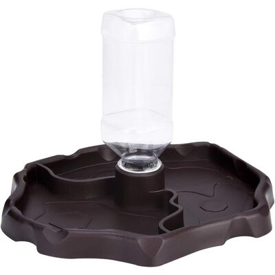 ALVIOR Distributeur D'Eau Pour Reptiles - Bol Double Fonction Alimentation Et Eau - Bouteille Réapprovisionnable Automatique - Compatible Tortues Geckos Lézards - 1 Pièce - Publicité ALVIOR Distributeur D'Eau Pour Reptiles - Bol Double Fonction Alimentation Et Eau - Bouteille Réapprovisionnable Automatique - Compatible Tortues Geckos Lézards - 1 Pièce - Publicité