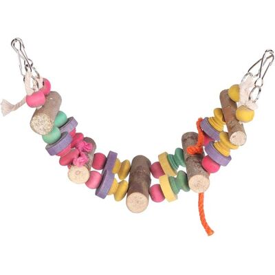 PELTOR Jeffergarden Bois Oiseau Animaux Suspendus Balanoire Couleur Activité Jouer Pont Meulage Mcher Morsure Cage Jouet Pour Perroquet - Publicité PELTOR Jeffergarden Bois Oiseau Animaux Suspendus Balanoire Couleur Activité Jouer Pont Meulage Mcher Morsure Cage Jouet Pour Perroquet - Publicité