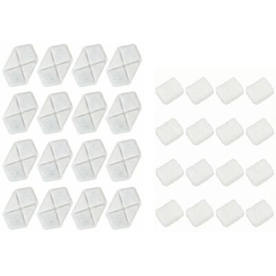 HEAT Filtre Pour Fontaine À Eau Pour Chats Et Chiens, 16 Pièces, Système De Filtration Triple, Blanc - Publicité HEAT Filtre Pour Fontaine À Eau Pour Chats Et Chiens, 16 Pièces, Système De Filtration Triple, Blanc - Publicité
