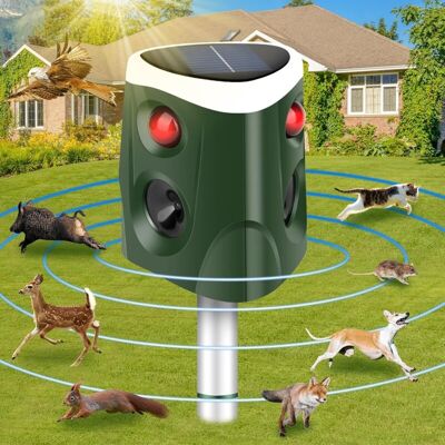Melissa Répulsif Chat Solaire, Répulsif Animaux À Ultrasons À 360° Repulsif Chat Extérieur, Étanche Ip55, Répulsif Renard À 4 Modes Réglables À Lumières Clignotantes Pour Chien/écureuil/lapin Pour Jardin - Publicité Melissa Répulsif Chat Solaire, Répulsif Animaux À Ultrasons À 360° Repulsif Chat Extérieur, Étanche Ip55, Répulsif Renard À 4 Modes Réglables À Lumières Clignotantes Pour Chien/écureuil/lapin Pour Jardin - Publicité