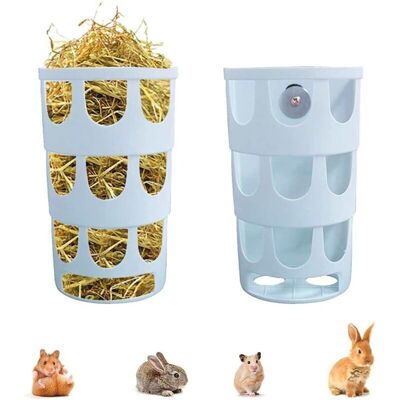PELTOR 2 Pièces Mangeoire À Herbe, Mangeoire À Foin, Mangeoire À Foin Pour Lapin, Distributeurs Nourriture Gamelle En Plastique Hangable Manger Poreux, Pour Cochon D'Inde, Chinchilla, Lapins, Bleu - Publicité PELTOR 2 Pièces Mangeoire À Herbe, Mangeoire À Foin, Mangeoire À Foin Pour Lapin, Distributeurs Nourriture Gamelle En Plastique Hangable Manger Poreux, Pour Cochon D'Inde, Chinchilla, Lapins, Bleu - Publicité