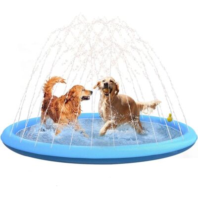 OEM Tapis D'Eau Rafraîchissant Et Arroseur Pour Chiens, Gonflable, 170 Cm - Publicité OEM Tapis D'Eau Rafraîchissant Et Arroseur Pour Chiens, Gonflable, 170 Cm - Publicité