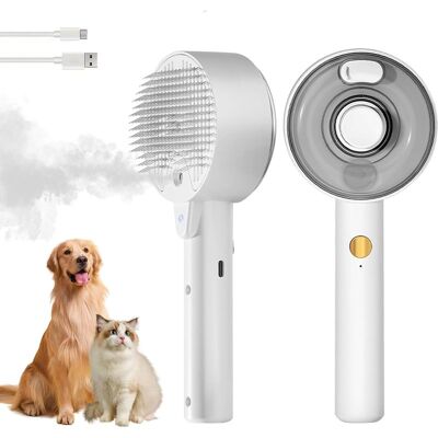 Vision Peigne À Dépoussiérage, Brosse À Vapeur Pour Chats Pour Le Toilettage, Peigne À Pulvérisation 4 En 1 Pour Chat Pour La Perte De Poils, Brosses À Vapeur Pour Chats À Poils Longs Et Courts, Chiens - Publicité Vision Peigne À Dépoussiérage, Brosse À Vapeur Pour Chats Pour Le Toilettage, Peigne À Pulvérisation 4 En 1 Pour Chat Pour La Perte De Poils, Brosses À Vapeur Pour Chats À Poils Longs Et Courts, Chiens - Publicité