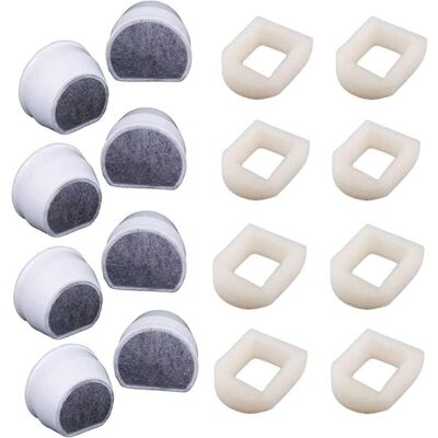 Melissa Préfiltres En Mousse Et Filtre À Carbone Compatible Avec Petsafe Drinkwell Fountain Inox 360 Avalon Pagoda Seascape Et Sedona Fontaines, Filtre Pour Fontaine À Eau Chat Chien Par (lot De 16) - Publicité Melissa Préfiltres En Mousse Et Filtre À Carbone Compatible Avec Petsafe Drinkwell Fountain Inox 360 Avalon Pagoda Seascape Et Sedona Fontaines, Filtre Pour Fontaine À Eau Chat Chien Par (lot De 16) - Publicité