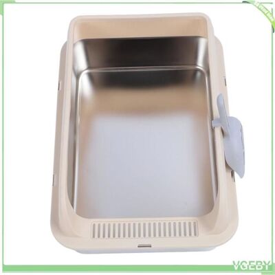 OEM Bac À Litière Pour Chat - Fafeicy - Acier Inoxydable - Côtés Hauts Anti-fuite - Petite Taille - Gris - Publicité OEM Bac À Litière Pour Chat - Fafeicy - Acier Inoxydable - Côtés Hauts Anti-fuite - Petite Taille - Gris - Publicité