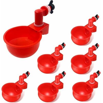 AIRSTRA 6pcs Automatiques Supplies Abreuvoir Poules Tasses À Bol Bol En Plastique, Volailles Distributeurs D'Eau Automatique De L'Eau Potable Tasses Pour Poussins Cailles Canards Bird - Publicité AIRSTRA 6pcs Automatiques Supplies Abreuvoir Poules Tasses À Bol Bol En Plastique, Volailles Distributeurs D'Eau Automatique De L'Eau Potable Tasses Pour Poussins Cailles Canards Bird - Publicité