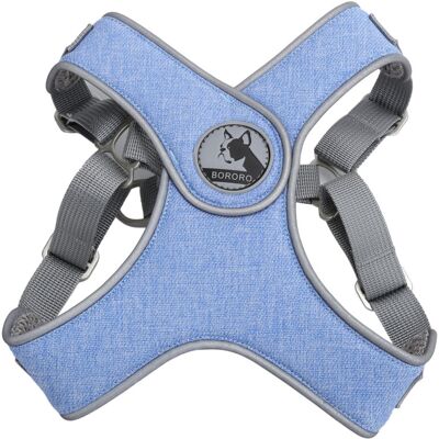PELTOR Jeffergarden Harnais-laisse Réfléchissant Pour Chien Et Chat - Ajustable Et Respirant Pour Promenades En Plein Air - Taille L - Bleu - Publicité PELTOR Jeffergarden Harnais-laisse Réfléchissant Pour Chien Et Chat - Ajustable Et Respirant Pour Promenades En Plein Air - Taille L - Bleu - Publicité