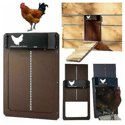 ABYSSE Ouvre-porte Automatique Pour Poulailler, Capteur De Lumière, Porte Pour Poulailler, Porte Pour Animaux De Compagnie - Publicité ABYSSE Ouvre-porte Automatique Pour Poulailler, Capteur De Lumière, Porte Pour Poulailler, Porte Pour Animaux De Compagnie - Publicité