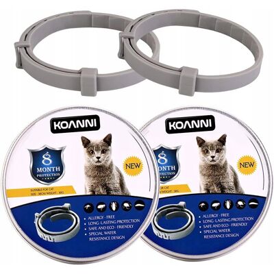 OEM 2 Colliers Universels Pour Chats Contre Les Puces Et Les Tiques - Publicité OEM 2 Colliers Universels Pour Chats Contre Les Puces Et Les Tiques - Publicité