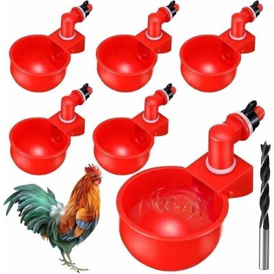 OEM 6pcs Automatiques Supplies Abreuvoir Poules Tasses À Bol Bol En Plastique, Volailles Distributeurs D'Eau Automatique De L'Eau Potable Tasses Pour Poussins Cailles Canards Bird - Publicité OEM 6pcs Automatiques Supplies Abreuvoir Poules Tasses À Bol Bol En Plastique, Volailles Distributeurs D'Eau Automatique De L'Eau Potable Tasses Pour Poussins Cailles Canards Bird - Publicité