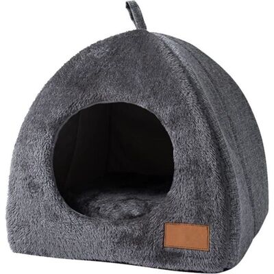SANS MARQUE Niche Pour Chat - Grotte Pour Chat - Maison Portative Pour Animaux De Compagnie - Gris - Extérieur - Publicité SANS MARQUE Niche Pour Chat - Grotte Pour Chat - Maison Portative Pour Animaux De Compagnie - Gris - Extérieur - Publicité