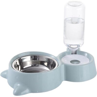 Generic Gamelle Double Pour Eau Et Nourriture, Distributeur Automatique Deau Pour Chiens Et Chats Robuste Et Sûr - Publicité Generic Gamelle Double Pour Eau Et Nourriture, Distributeur Automatique Deau Pour Chiens Et Chats Robuste Et Sûr - Publicité