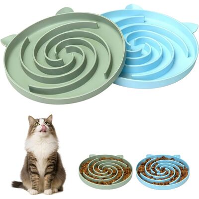 GRASSLIN Lot De 2 Gamelles Anti-glouton, Bol Silicone Ventouse, Accessoire Chien Chat, Pour Nourriture Humide Sèche - Publicité GRASSLIN Lot De 2 Gamelles Anti-glouton, Bol Silicone Ventouse, Accessoire Chien Chat, Pour Nourriture Humide Sèche - Publicité