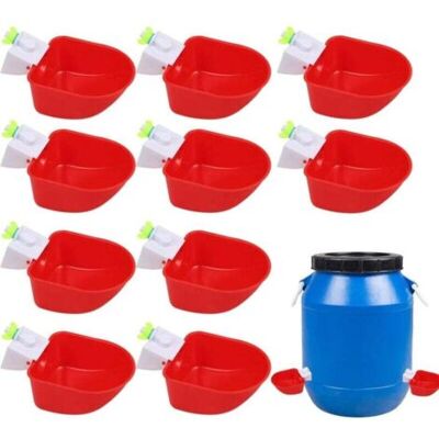 ABYSSE Tasses D'Arrosage De Poulet, Dispositif D'Eau De Canard Automatique - Abreuvoir À Volaille Pas Facile À Casser, Contrle De L'Eau Intégré, Fonction Automatique Pour Dinde, Oiseaux - Publicité ABYSSE Tasses D'Arrosage De Poulet, Dispositif D'Eau De Canard Automatique - Abreuvoir À Volaille Pas Facile À Casser, Contrle De L'Eau Intégré, Fonction Automatique Pour Dinde, Oiseaux - Publicité