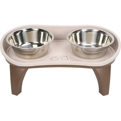 EOSNOW Plateau De Bol Pour Chien, Table À Manger Pour Animaux De Compagnie, Double Mangeoire En Acier Inoxydable, Antidérapante - Publicité EOSNOW Plateau De Bol Pour Chien, Table À Manger Pour Animaux De Compagnie, Double Mangeoire En Acier Inoxydable, Antidérapante - Publicité
