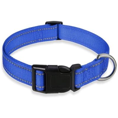 Cellfast Sangle Réfléchissante Pour Collier De Chien, Avec Sécurité Réglable, Corde De Traction En Nylon Pour Animaux De Compagnie - Bleu - - Publicité Cellfast Sangle Réfléchissante Pour Collier De Chien, Avec Sécurité Réglable, Corde De Traction En Nylon Pour Animaux De Compagnie - Bleu - - Publicité
