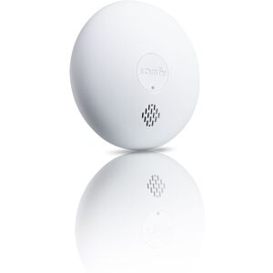 Somfy - 1870289 - Détecteur de fumée connecté - Sirène 85 dB - Compatible Home Alarm et One (+) - Blanc - Publicité