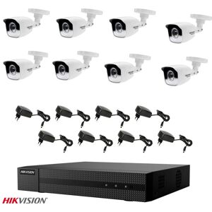 Video surveillance kit 8 channel outdoor dvr hybrid cameras - Hikvision - Publicité