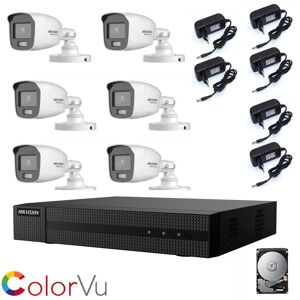 Video surveillance kit dvr 8 canaux 6 cameras 2MP ahd hd 1 tb - Hikvision - Publicité