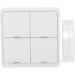 FLAMMKRAFT Interrupteur Murale Intelligent 4 Voies Sans Fil, Contrôle Par Application Mobile Via Zigbee - Publicité FLAMMKRAFT Interrupteur Murale Intelligent 4 Voies Sans Fil, Contrôle Par Application Mobile Via Zigbee - Publicité