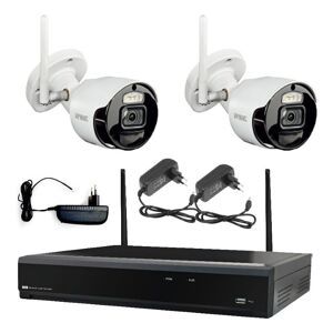 Kit de vidéosurveillance Wifi Urmet ip avec nvr 8 canaux et 2 caméras 2M 1098/820 - Publicité