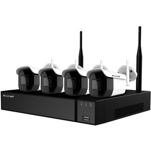 COMELIT Kit vidéosurveillance wifi 4 Caméras WIKIT004S02NB - Publicité