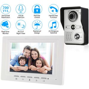 Tonysa Visiophone Connecté Kit Interphone Vidéo Filaire Avec Écran Couleur 7",portier Vidéo Pour Famille,platine De Rue, Sonnette De Camera - Publicité Tonysa Visiophone Connecté Kit Interphone Vidéo Filaire Avec Écran Couleur 7",portier Vidéo Pour Famille,platine De Rue, Sonnette De Camera - Publicité