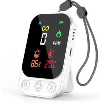 SANS MARQUE Détecteur De Monoxyde De Carbone 3-en-1 - Détecteur Co, Température Et Humidité Avec Alarme De 80 Db, Rechargeable, Portable, Support Et Trou De Fixation Pour Maison, Voyage Et Bureau - Publicité SANS MARQUE Détecteur De Monoxyde De Carbone 3-en-1 - Détecteur Co, Température Et Humidité Avec Alarme De 80 Db, Rechargeable, Portable, Support Et Trou De Fixation Pour Maison, Voyage Et Bureau - Publicité