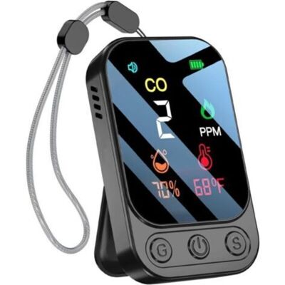 URSUS Détecteur De Monoxyde De Carbone Rechargeable, Alarme Co Portable 3 En 1 (monoxyde De Carbone, Température, Humidité), Pour La Maison, Le Camping Et La Caravane (noir) - Publicité URSUS Détecteur De Monoxyde De Carbone Rechargeable, Alarme Co Portable 3 En 1 (monoxyde De Carbone, Température, Humidité), Pour La Maison, Le Camping Et La Caravane (noir) - Publicité