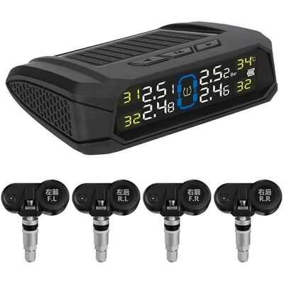 FLAMMKRAFT Système De Surveillance De Pression Des Pneus Solaire Sans Fil, Avec Écran Lcd Et 6 Capteurs Externes, Compatible Avec Voitures Et Camping-cars, Alarme De Sécurité En Temps Réel. Publicité FLAMMKRAFT Système De Surveillance De Pression Des Pneus Solaire Sans Fil, Avec Écran Lcd Et 6 Capteurs Externes, Compatible Avec Voitures Et Camping-cars, Alarme De Sécurité En Temps Réel. Publicité