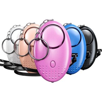 LBJFYHJN Alarme Personnelle D'Urgence - 5 Pièces - Avec Lampe Led Et Porte-clés - 140db - Pour Enfants Femmes Seniors - Publicité LBJFYHJN Alarme Personnelle D'Urgence - 5 Pièces - Avec Lampe Led Et Porte-clés - 140db - Pour Enfants Femmes Seniors - Publicité