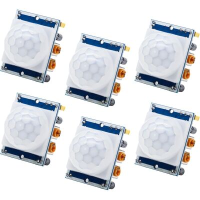 SANS MARQUE Lot De 6 Modules De Détecteur De Mouvement Pir Infrarouge Compatible Avec Arduino Et Raspberry Pi - Publicité SANS MARQUE Lot De 6 Modules De Détecteur De Mouvement Pir Infrarouge Compatible Avec Arduino Et Raspberry Pi - Publicité