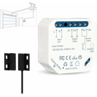 OEM Ouvre-porte De Garage Connecté Wifi, Interrupteur De Porte Intelligent, Compatible Avec Google Home Alexa, Commutateur Contrôlé À Distance, Kits Smart Module Pour Portail Coulissant - Publicité OEM Ouvre-porte De Garage Connecté Wifi, Interrupteur De Porte Intelligent, Compatible Avec Google Home Alexa, Commutateur Contrôlé À Distance, Kits Smart Module Pour Portail Coulissant - Publicité