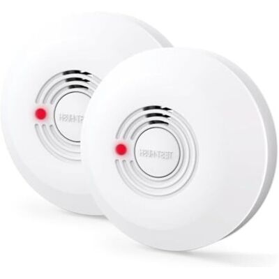 Scotch Détecteur De Fumée Avec Autonomie De 10 Ans, Alarme Incendie Pour Usage Domestique, Indicateur Led, Grand Bouton Test/silence - Publicité Scotch Détecteur De Fumée Avec Autonomie De 10 Ans, Alarme Incendie Pour Usage Domestique, Indicateur Led, Grand Bouton Test/silence - Publicité