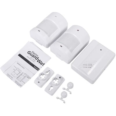 MOXIE Capteur De Mouvement Alerte Sans Fil Système Sécurisé Sonnette D'Alarme Pour La Maison (1 Récepteur 2 Émetteur) - Publicité MOXIE Capteur De Mouvement Alerte Sans Fil Système Sécurisé Sonnette D'Alarme Pour La Maison (1 Récepteur 2 Émetteur) - Publicité