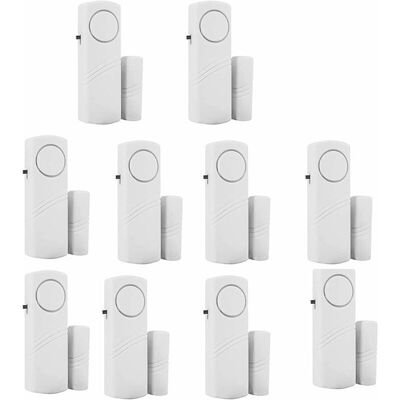 JUSCH Lot De 10 Alarmes De Fenêtre Sans Fil – Capteurs Magnétiques Puissants – Alerte Sonore Forte – Installation Facile Par Adhésif - Publicité JUSCH Lot De 10 Alarmes De Fenêtre Sans Fil – Capteurs Magnétiques Puissants – Alerte Sonore Forte – Installation Facile Par Adhésif - Publicité