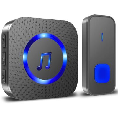 Sonnette Sans Fil Étanche Ip55 – Portée De 400 M – 55 Mélodies – Volume Réglable De 0 À 110 Db – Led Bleue Clignotante Pour Les Personnes Malentendantes-aquaforge - Publicité Sonnette Sans Fil Étanche Ip55 – Portée De 400 M – 55 Mélodies – Volume Réglable De 0 À 110 Db – Led Bleue Clignotante Pour Les Personnes Malentendantes-aquaforge - Publicité