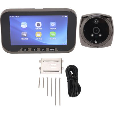 WEYTOLL Visionneuse De Porte, Caméra Judas Avant 1080p, Sonnette Vidéo Intelligente, Détection De Mouvement Électronique, 2mp, 4,5 Pouces, Grand Angle 135 ° - Publicité WEYTOLL Visionneuse De Porte, Caméra Judas Avant 1080p, Sonnette Vidéo Intelligente, Détection De Mouvement Électronique, 2mp, 4,5 Pouces, Grand Angle 135 ° - Publicité