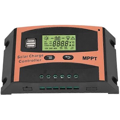 FLAMMKRAFT Régulateur Solaire Mppt 50a 12v/24v, Écran Lcd Automatique Pour Panneau Solaire, Contrôleur De Batterie Intelligent Avec Affichage Digital. Publicité FLAMMKRAFT Régulateur Solaire Mppt 50a 12v/24v, Écran Lcd Automatique Pour Panneau Solaire, Contrôleur De Batterie Intelligent Avec Affichage Digital. Publicité
