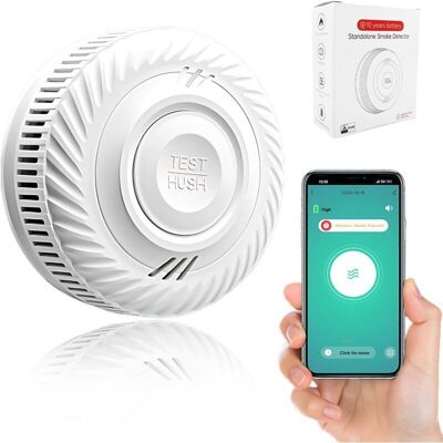 ENLENK Détecteur De Fumée Intelligent, Alarme Incendie, Alarme De Fumée Avec Capteur Photoélectrique Avancé, Surveillance À Distance Via App Avec Batterie De 10 Ans De Durée De Vie, Alarme De 85 Db. 1pcs - Publicité ENLENK Détecteur De Fumée Intelligent, Alarme Incendie, Alarme De Fumée Avec Capteur Photoélectrique Avancé, Surveillance À Distance Via App Avec Batterie De 10 Ans De Durée De Vie, Alarme De 85 Db. 1pcs - Publicité