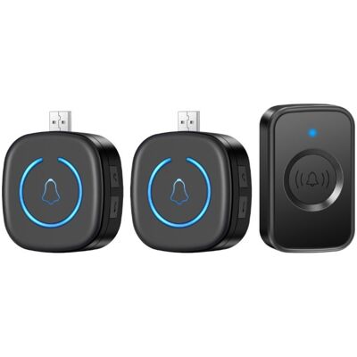 Vision Sonnette Sans Fil D'Une Portée De 150 M Et Proposant 60 Mélodies – Alimentation Usb – Design Compact – Sans Câblage – Alerte Led Pour La Maison, Les Personnes Âgées Et Les Enfants - Publicité Vision Sonnette Sans Fil D'Une Portée De 150 M Et Proposant 60 Mélodies – Alimentation Usb – Design Compact – Sans Câblage – Alerte Led Pour La Maison, Les Personnes Âgées Et Les Enfants - Publicité