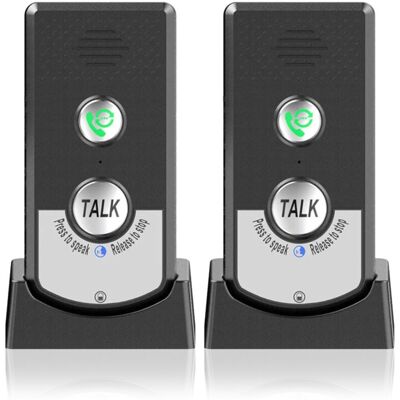 OEM Set De 2 Interphones Sans Fil Pour Maison - Appel Bidirectionnel - Longue Portée - Pour Personnes Âgées - Portable.-dou - Publicité OEM Set De 2 Interphones Sans Fil Pour Maison - Appel Bidirectionnel - Longue Portée - Pour Personnes Âgées - Portable.-dou - Publicité