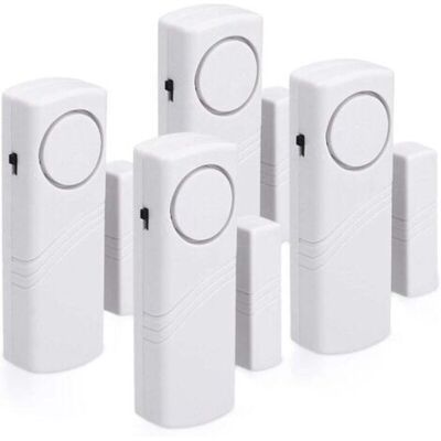 Bunthaus Alarme Porte Et Fenêtre - Pack De 4 Systèmes D'Alarme Antivol Sans Fil - Protection De Votre Domicile Contre Le Vol - Fonctionnement Magnétique - 100 Db - Publicité Bunthaus Alarme Porte Et Fenêtre - Pack De 4 Systèmes D'Alarme Antivol Sans Fil - Protection De Votre Domicile Contre Le Vol - Fonctionnement Magnétique - 100 Db - Publicité