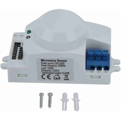 ABYSSE Capteur De Mouvement À Micro-ondes Radar À 360 Degrés, Interrupteur D'Éclairage Intelligent 220 V-240 V Ca Sk-600 - Publicité ABYSSE Capteur De Mouvement À Micro-ondes Radar À 360 Degrés, Interrupteur D'Éclairage Intelligent 220 V-240 V Ca Sk-600 - Publicité