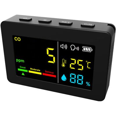 Scotch Compteur Portable De Qualité De L’air 3 En 1, Co, Température Et Humidité, Écran Couleur, Détecteur De Monoxyde De Carbone Avec Alarme Vocale Et Affichage De La Batterie,de - Publicité Scotch Compteur Portable De Qualité De L’air 3 En 1, Co, Température Et Humidité, Écran Couleur, Détecteur De Monoxyde De Carbone Avec Alarme Vocale Et Affichage De La Batterie,de - Publicité