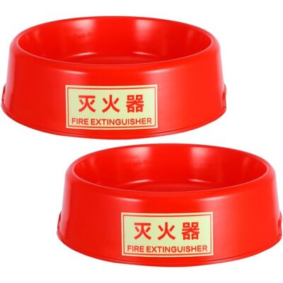 PUNNYB Pour Extincteur Support En Plastique Fluorescent 2 Pièces - Publicité PUNNYB Pour Extincteur Support En Plastique Fluorescent 2 Pièces - Publicité