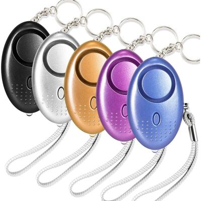 ALVIOR Alarme Personnelle - 120 Db - Avec Lampe Led D'Urgence - Porte-clés Métal - Pour Femme Enfant Personne Âgée - Lot De 5 Pièces - Publicité ALVIOR Alarme Personnelle - 120 Db - Avec Lampe Led D'Urgence - Porte-clés Métal - Pour Femme Enfant Personne Âgée - Lot De 5 Pièces - Publicité