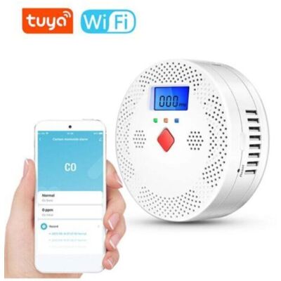 SANS MARQUE Testeur Électrochimique Co Portable Tuya Wifi, Détecteur Monoxyde De Carbone Avec Écran Lcd, Alarme Sonore Et Lumineuse, Rappel Batterie Faible,de - Publicité SANS MARQUE Testeur Électrochimique Co Portable Tuya Wifi, Détecteur Monoxyde De Carbone Avec Écran Lcd, Alarme Sonore Et Lumineuse, Rappel Batterie Faible,de - Publicité